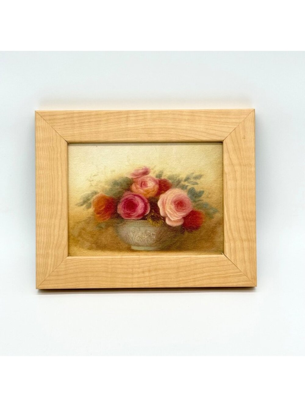 Vintage Roses Canvas Print Framed Giclee Wall Art Gallery Wrap